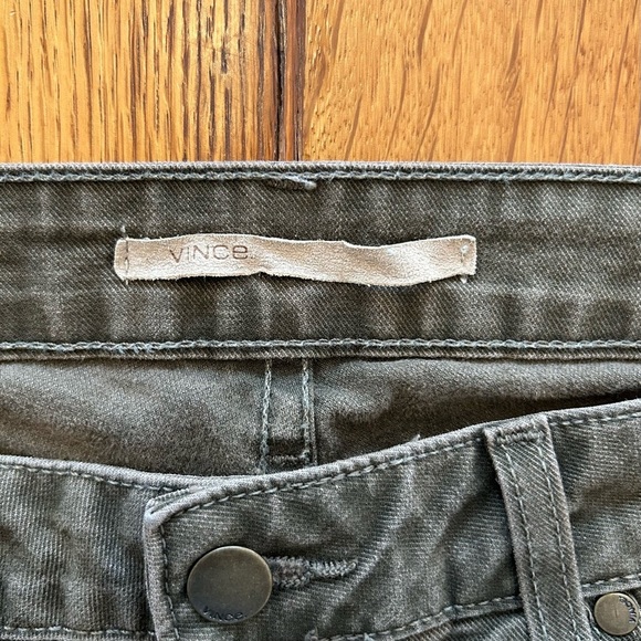 Vince Crop Skinny Ankle Jeans Women’s SZ 28 Olive Green STY:DVOBIA-2991 - Picture 8 of 12